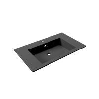 Раковина для ванной Uperwood Megan 80х48х16,5 см, черная матовая