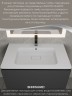 Раковина для ванной кварцевая Uperwood Lagoon Quartz 80х48х14,2 см, белая матовая, жасмин