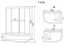 Timo Standart T-1120 R душевая кабина 120*85*220