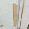 Душевой угол Veconi Ottimo P10 G, 1000x1000x1900, золото брашинг, стекло янтарное