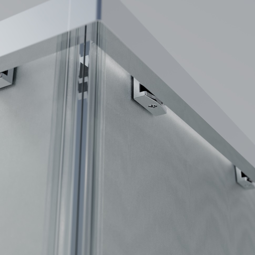 Душевой уголок Rapid-N VSS-3RN8011E10MT, (700-800)x(1000-1100), хром, стекло текстурное