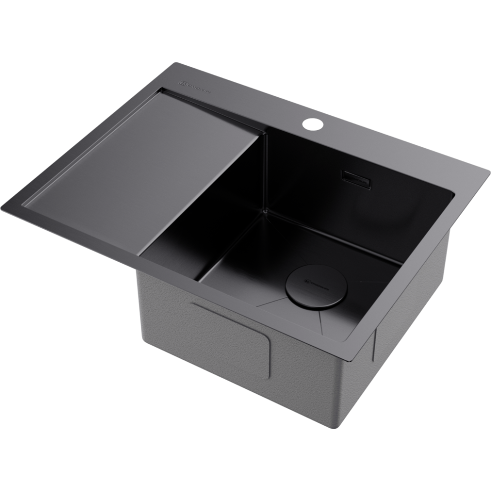 Кухонная мойка Omoikiri Akisame 65-R-GM нерж. сталь/вороненая сталь