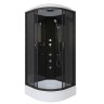 Душевая кабина Niagara Classic NG-6501-14G (90х90х215) средний поддон(26см),черный,стекло тонированное,4 места