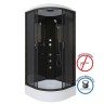 Душевая кабина Niagara Classic NG-6501-14G (90х90х215) средний поддон(26см),черный,стекло тонированное,4 места
