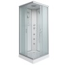 Душевая кабина Niagara Classic NG-1101-14G (90х90х215) низкий поддон(13см),стекло матовое,3 места с полкой