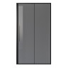 Дверь в нишу Niagara Nova NG-85-13TB (130х195) черный матовый,стекло тонированное,дверь раздвижная,1 место