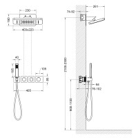 Душевая система встроенная с термостатом Timo Petruma SX-5249/00SM хром
