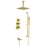 Душевая система встроенная с термостатом Timo Selene SX-2239/17SM золото матовое