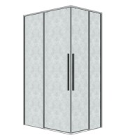 Душевое ограждение Grossman Galaxy 300.K33.01.9070.10.02 (90х70х195) прямоугольник,раздвижная,хром,стекло шиншилла, 1 место