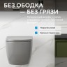 Унитаз ABBER Bequem AC1103MG подвесной серый матовый, безободковый