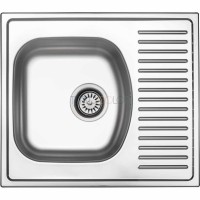 Стальная мойка, 1-чаша с осушкой