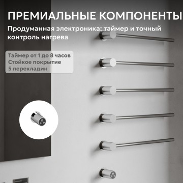 Полотенцесушитель электрический ABBER Charme AH4005 хром