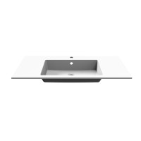 Раковина для ванной Uperwood Megan 100х48х16,5 см, белая матовая