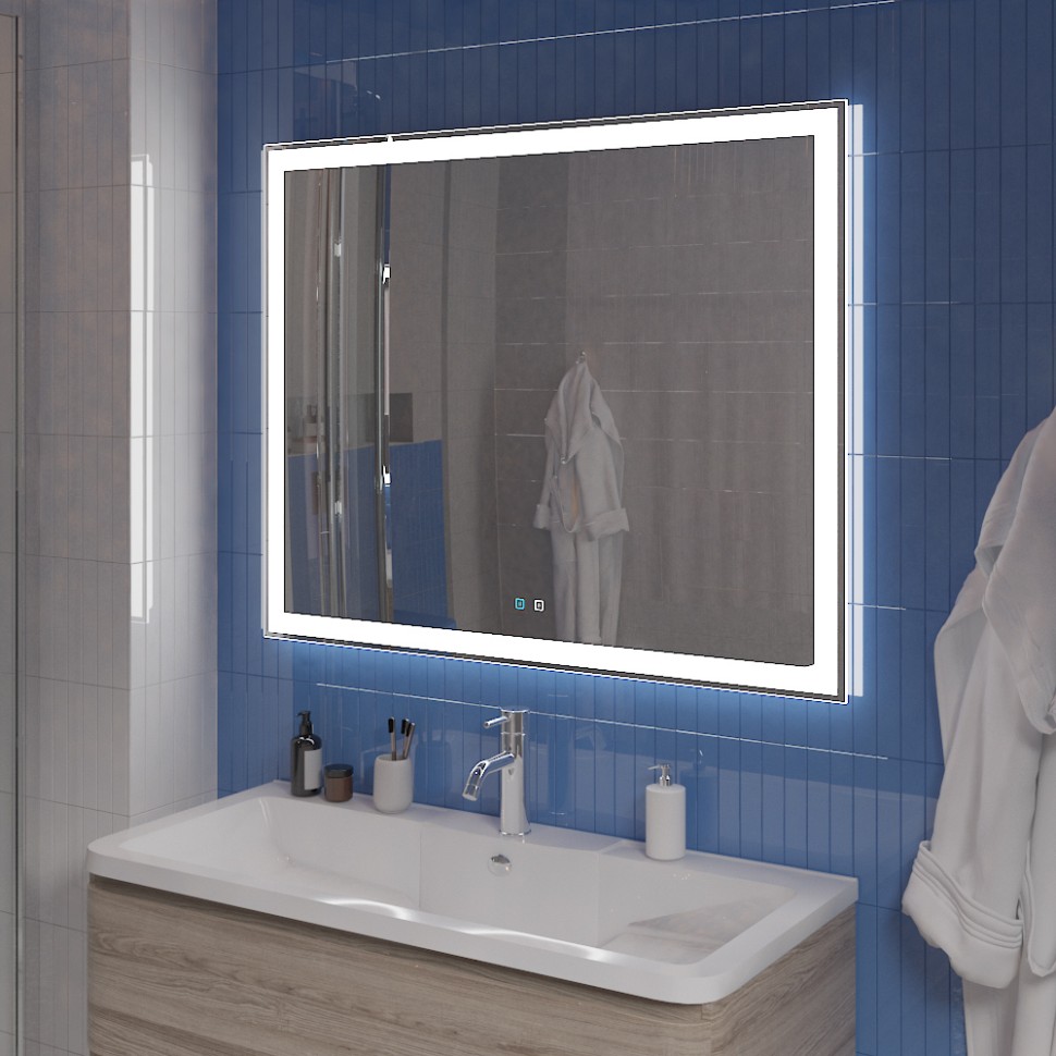 Зеркало голосовым управлением и подогревом BelBagno SPC-GRT-1000-800-LED-TCH-SND