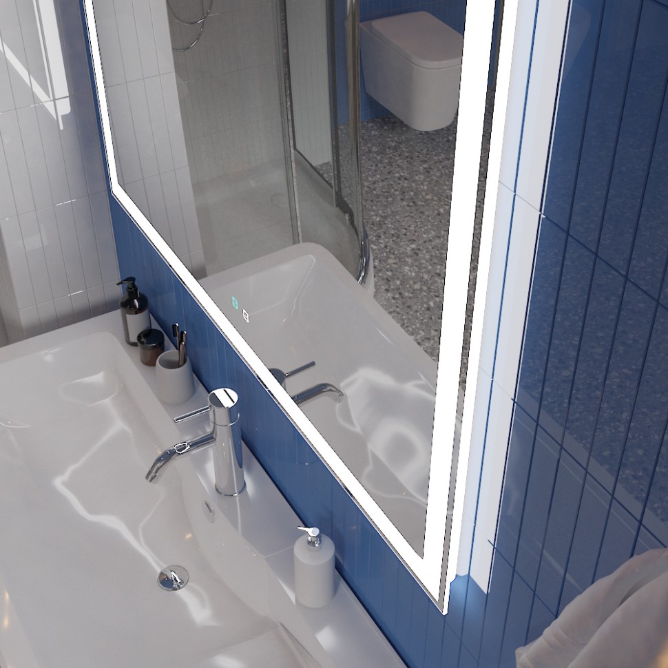 Зеркало голосовым управлением и подогревом BelBagno SPC-GRT-1000-800-LED-TCH-SND