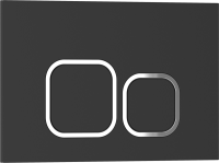 Кнопка смыва IBERICA BLANCA ESTI-Q ABS-пластик, черный матовый (IB.B083.002.000)