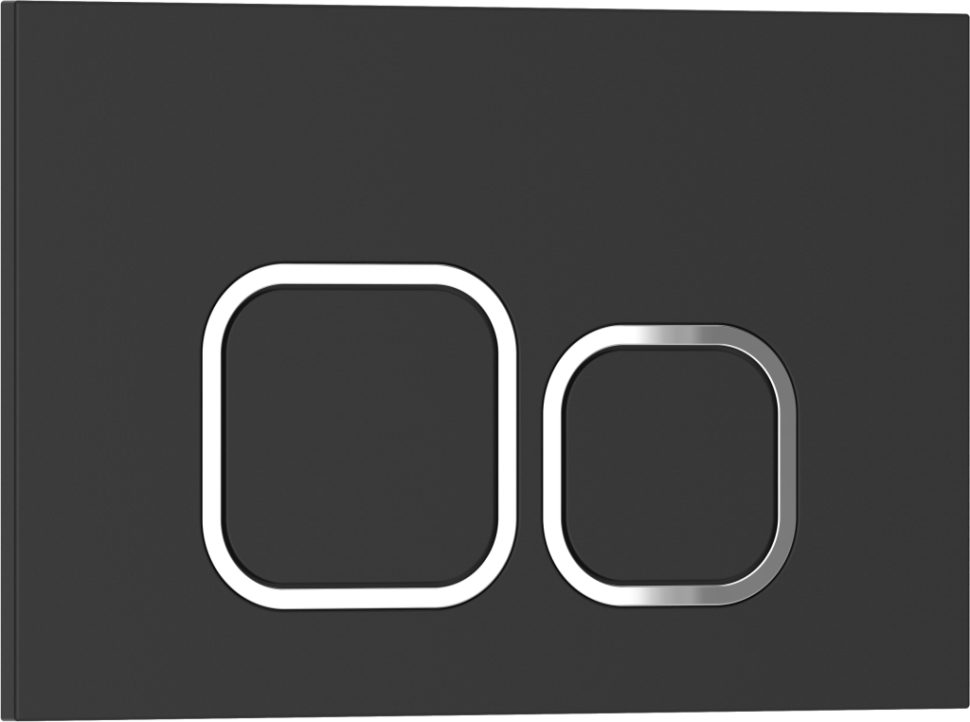 Кнопка смыва IBERICA BLANCA ESTI-Q ABS-пластик, черный матовый (IB.B083.002.000)