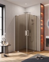 Душевой уголок CEZARES SLIDER-A-2-90/100-BR-Cr