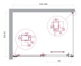 Душевой уголок BelBagno LUCE-AH-1-120/90-C-Cr