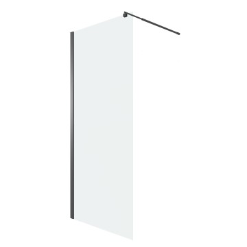 Душевая перегородка Niagara Eco NG-551-90BLACK (90х190) черный,стекло прозрачное,1 место