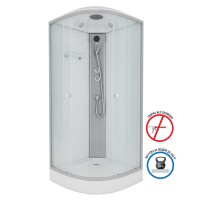 Душевая кабина Niagara Eco E90/13/MT (90х90х215) низкий поддон(13см),стекло матовое,3 места
