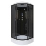 Душевая кабина Niagara Classic NG-6501-14P (90х90х215) средний поддон(26см),черный,стекло тонированное,4 места