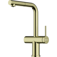 Смеситель для кухни Omoikiri Karatsu-S-LG латунь/светлое золото