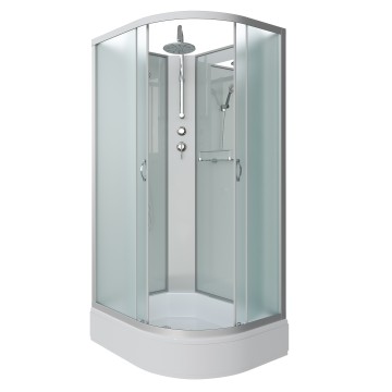 Душевая кабина Niagara Classic NG-33094-14LBKT (100х90х210) средний поддон(26см),стекло матовое,4 места