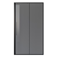 Дверь в нишу Niagara Nova NG-85-14TB (140х195) черный матовый,стекло тонированное,дверь раздвижная,1 место