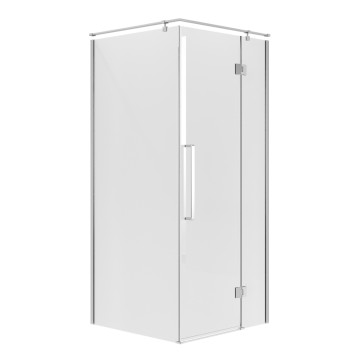 Душевое ограждение Niagara Nova NG-6632-34 (100х100х195) квадрат,хром,дверь распашная,стекло прозрачное,1 место