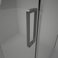 Душевая дверь Veconi Vianno VN-75GR, 1200x2000, графит брашинг, стекло прозрачное