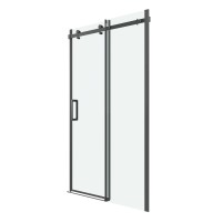 Дверь в нишу Grossman Classic 100.K33.04.150.42.00 (150х195) графит сатин,стекло прозрачное,раздвижная, 1 место