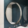 Зеркало KUPÁLA Svetilo, алюминиевый профиль, крепление на стену 800x800x55, цвет оливия браун