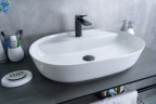 Раковина Gid D1346 51194 накладная белая 61x41x14