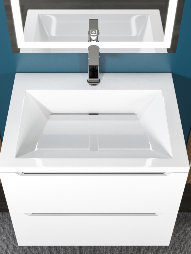 Раковина для ванной Uperwood Megan 100х48х16,5 см, черная матовая