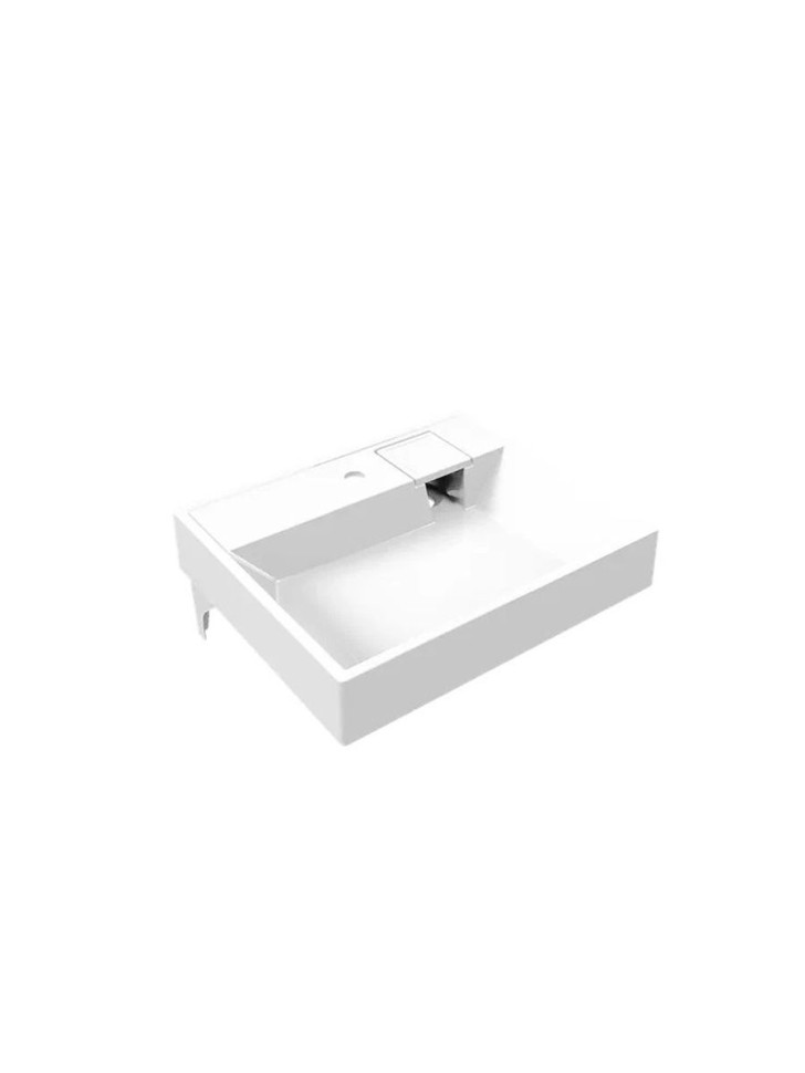 Раковина над стиральной машиной Uperwood Naomi, 60х50х11 см, белая глянцевая