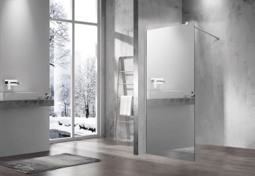 Душевая перегородка Волк-Ин (Walk-In) VSW-1H100MR, 1000*2000, хром, стекло зеркальное