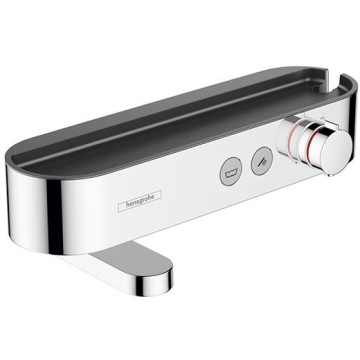 Смеситель Hansgrohe ShowerTable для ванны, настенный, термостатический, с полочкой, цвет: хром 24340000