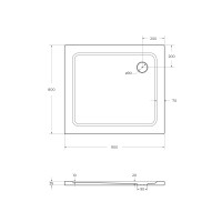 Поддон SMC CEZARES TRAY-M-AH-90/80-35-W