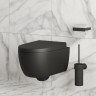 Унитаз Abner 103T20201R (545*360*330) МАТОВЫЙ ЧЕРНЫЙ подвесной БЕЗОБОДКОВЫЙ, 1 место