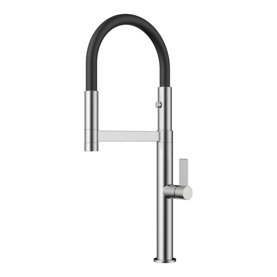 Смеситель для кухни Omoikiri Osaka-BN-BL латунь/нержавеющая сталь/черный