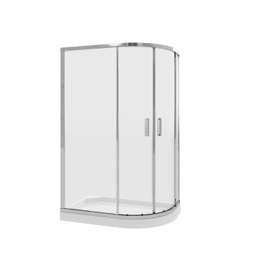 Душевое ограждение Niagara Nova NG-6621-08 (120х80х195) трапеция,хром,дверь распашная,стекло прозрачное,1 место