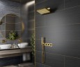 Душевая система встроенная с термостатом Timo Petruma SX-5249/17SM золото матовое
