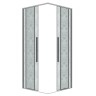 Душевое ограждение Grossman Galaxy 300.K33.01.9090.10.02 (90х90х195) квадрат,раздвижная,хром,стекло шиншилла, 1 место
