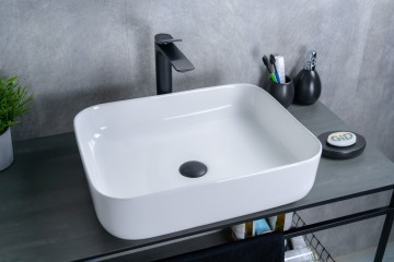 Раковина Gid D1304 51197 накладная белая 50x39x13