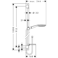 Душевой гарнитур Hansgrohe Raindance Select 150/Unica 27857000 хром
