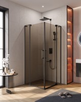 Душевой уголок CEZARES SLIDER-A-2-90/100-BR-NERO