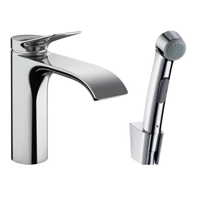 Смеситель для раковины Hansgrohe Vivenis, с гигиеническим душем 75210000 хром