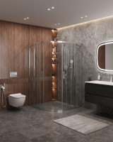 Душевой уголок CEZARES MOLVENO-R-22-100+20-C-Cr-IV