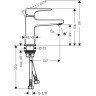 Смеситель для раковины Hansgrohe Metropol 100 32500000 хром